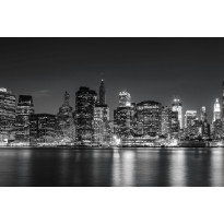 Maisematapetti Rebel Walls New York at Night, non-woven, mittatilaus