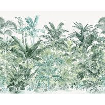 Kuvatapetti Rebel Walls Pride Palms Emerald, non-woven, mittatilaus