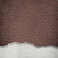 Kuvatapetti Rebel Walls Well-Worn Brick Wall Red, non-woven, mittatilaus