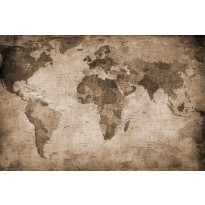 Kuvatapetti Rebel Walls World Map Brown, non-woven, mittatilaus