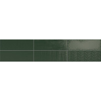 Kuviolaatta Pukkila Soho Racing green, kiiltävä, struktuuri, 297x97mm