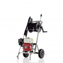 Polttomoottoripainepesuri Kränzle Profi-Jet B 13/150, 150bar, 780l/h, itseimevä, letkukelalla
