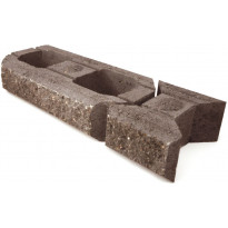 Lohkomuurikivi Lakka, musta 480x200x100mm ja 80x200x100mm