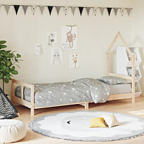 Lasten sängynrunko Talo 80x200 cm, käsittelemätöntä mäntyä