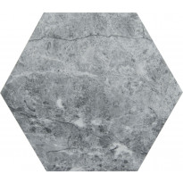 Lattialaatta Kymppi-Lattiat Marmore hex Grey, 14x16cm