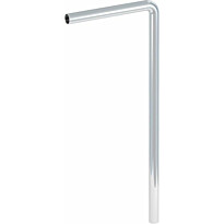 Vesilukon lattiaputki Prevex, 90° kulma, rst, DN32, 610x160mm