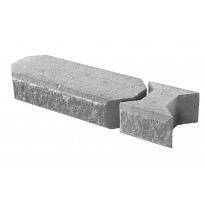 Lohkokansikivi Lakka, harmaa 480x200x100mm ja 80x200x100mm