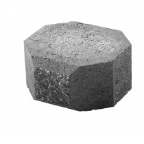 Lohkopäätykivi Lakka, musta 200x200x100mm
