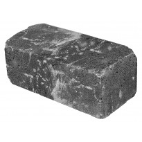 Antiikkimuurikivi Lakka sileä, musta 360x180x150mm