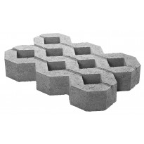 Reikälaatta Lakka RL-400, harmaa 400x600x100mm