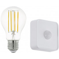 LED-Älylamppu aloituspakkaus Eglo connect.z ZigBee, filamentti, E27, A60, 806lm, 6W, liiketunnistin