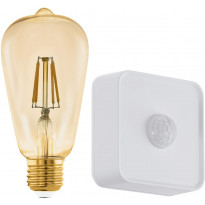 LED-Älylamppu aloituspakkaus Eglo connect.z ZigBee, filamentti, E27, ST64, 500lm, 4.9W, liiketunnistin