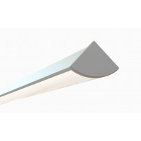 LED-asennuslista FTLIGHT Corner, läpikuultava kansi, 2000x16x16mm, alumiini