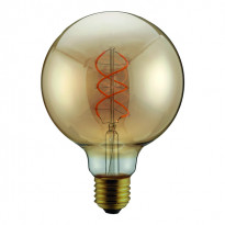 LED-Lamppu Finvalo Vintage, filamentti, E27, 5W, 2000K, ruskea