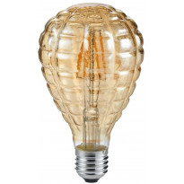 LED-lamppu Trio 903 E27, deco, filament, 4W, 360lm, 2700K, ruskea
