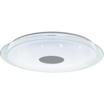 LED-Plafondi Eglo connect.z Lanciano-Z, 56cm, 38.1W, kristalliefekti