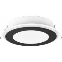 LED-upotettava plafondi Trio Aura, 15 cm, mattamusta