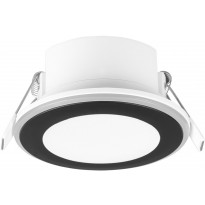 LED-upotettava plafondi Trio Aura, 8,2 cm, mattamusta