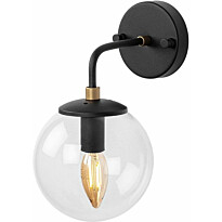 Seinävalaisin Linento Lighting Horn 12218, Ø15cm, musta