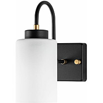 Seinävalaisin Linento Lighting Duzsuz 13141, 24cm, musta/valkoinen