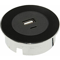 USB-pistorasia Limente DOT, rst/valkoinen/musta, Verkkokaupan poistotuote