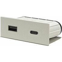 USB-pistorasia Limente PICK-3, suorakulmainen, eri värejä