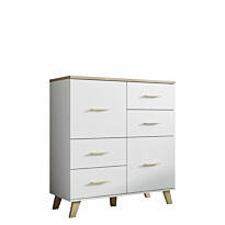 Lipasto LOTTA 110 2D4S, valkoinen/beige (7157)