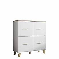 Lipasto LOTTA 110 4D, valkoinen/beige (6952)