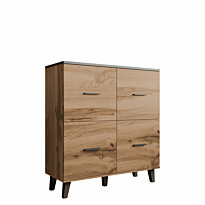 Lipasto LOTTA II 110 4D, beige/musta (2612)