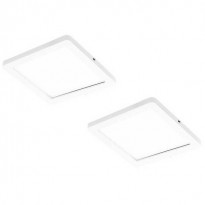 LED-kalustevalaisin Limente Flat 12 LUX, 2 kpl + virtalähde, valkoinen/musta