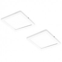 LED-kalustevalaisin Limente Flat 12 LUX, 2 kpl + virtalähde, valkoinen/musta