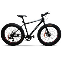 Maastopyörä Swoop Fatbike Tourer, 26x4&quot;, 7 vaihdetta, musta