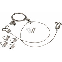 LED-paneelin vaijeriripustussarja Malmbergs Lux, 1,2m