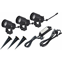 Valaisinpaketti Malmbergs Elite Kit, 3x6,5W, IP65