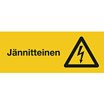 Merkintäkilpi &quot;Jännitteinen&quot;, 30x10cm