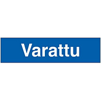 Merkintäkilpi &quot;Varattu&quot;, 20x5cm