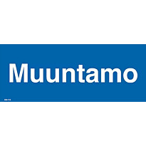 Merkintäkilpi &quot;Muuntamo&quot;, 30x12cm