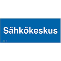 Merkintäkilpi &quot;Sähkökeskus&quot;, 30x12cm