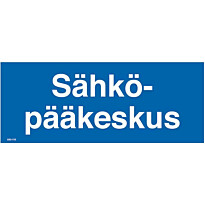 Merkintätarra &quot;Sähköpääkeskus&quot;, 10x4cm