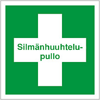 Merkintätarra &quot;Silmänhuuhtelupullo&quot;, 20x20cm