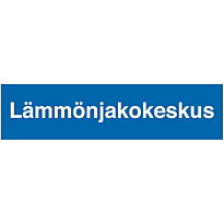 Merkintätarra &quot;Lämmönjakokeskus&quot;, 10x4cm