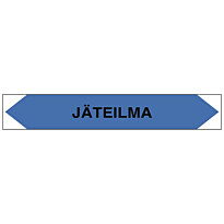 Merkintätarra/putkistotarra &quot;Jäteilma&quot;, 16x2.5cm, 5kpl