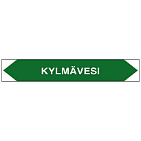 Merkintätarra/putkistotarra &quot;Kylmävesi&quot;, 16x2.5cm, 5kpl