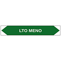 Merkintätarra/putkistotarra &quot;LTO meno&quot;, 16x2.5cm, 5kpl