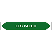Merkintätarra/putkistotarra &quot;LTO paluu&quot;, 16x2.5cm, 5kpl
