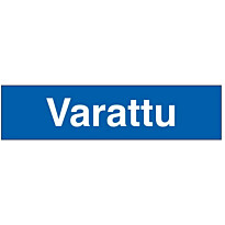 Merkintätarra &quot;Varattu&quot;, 10x4cm