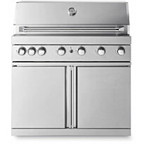 Vapaasti seisova kaasugrilli Myoutdoorkitchen Classic Line Stainless, 6 poltinta ja infrapunalämpö, rst