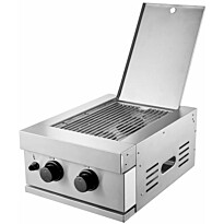 Kesäkeittiön integroitava sivukeitin kaksoislevyillä Myoutdoorkitchen Built-in