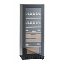 Viinikaappi mQuvée Velvet 100 Glass - VCS154FGB, musta