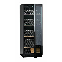 Viinikaappi mQuvée Velvet 220 Glass - VCS273FGB, musta